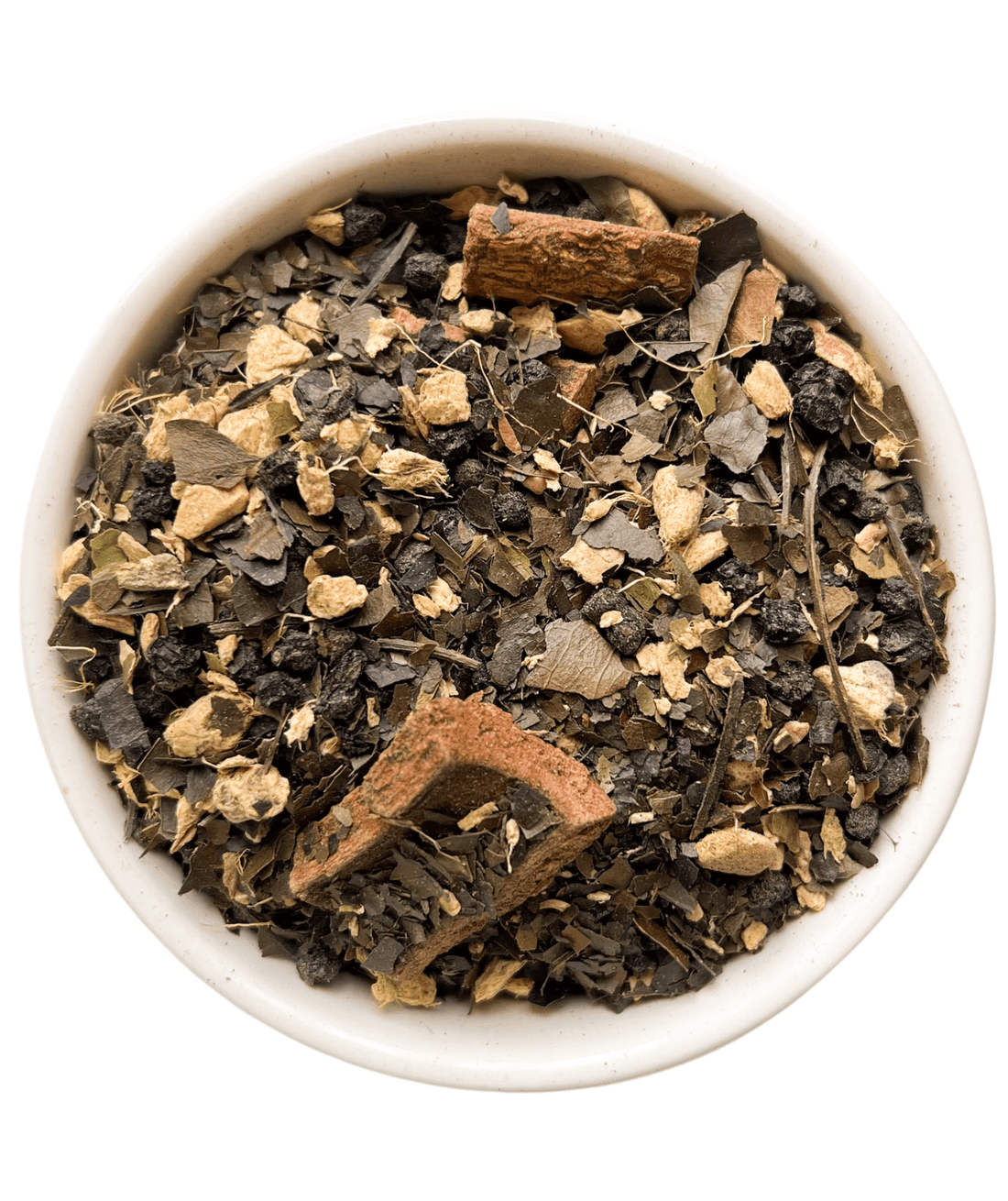 Alkaline herbal blend of guayusa, ginger root, chuchuhuasi and elderberry.