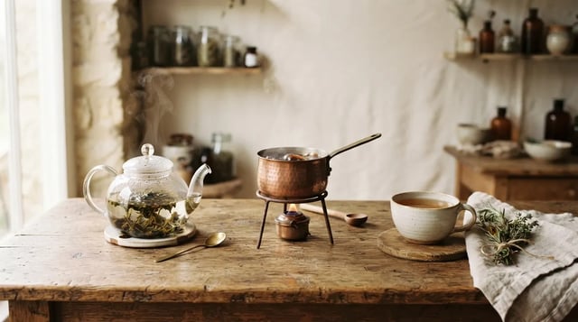 Brewing Kawsaypac herbs