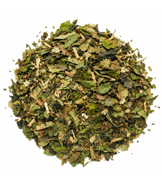 Sweet Healing three-herb botanical blend on a white background